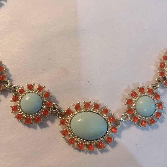 CARNELIAN AND AQUA NECKLACE 2 STRANDS DESIGNER LOOK A LIKE PIECE 20” VERY NICE - Picture 3 of 4